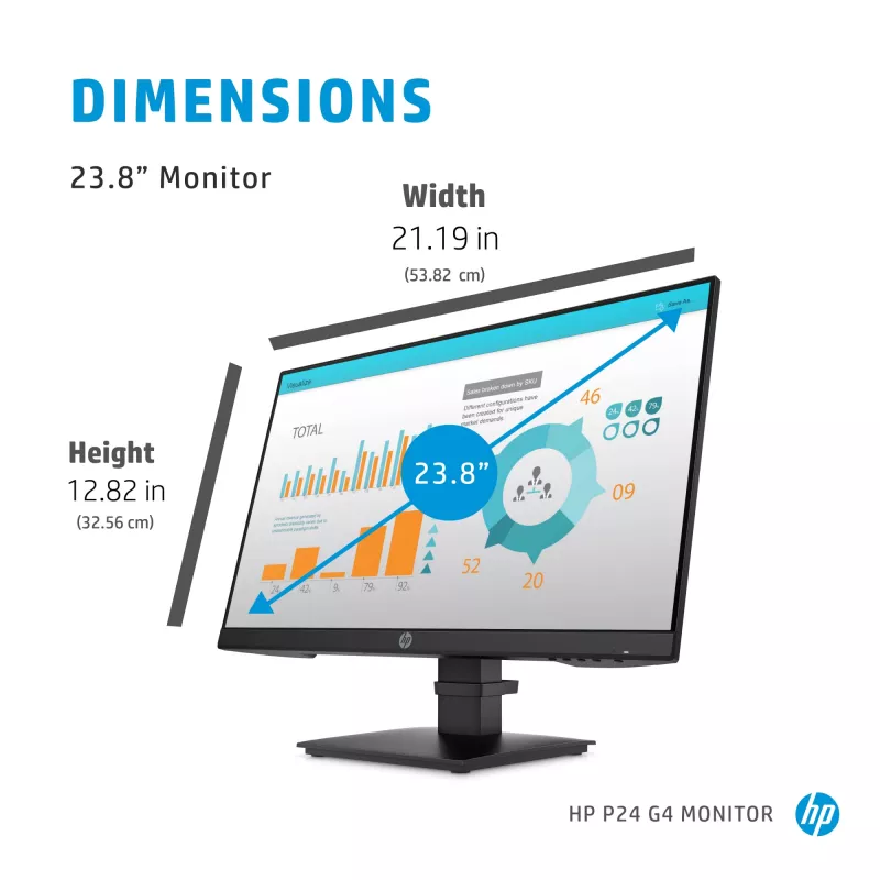 HP P-Series P24 G4 Computer Monitor 60,5 cm (23,8 Zoll) 1920 x 1080 Pixel Full HD