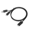 Targus ACC1133GLX USB-Kabel USB 3.2 Gen 1 (3.1 Gen 1) 1 m USB C Schwarz