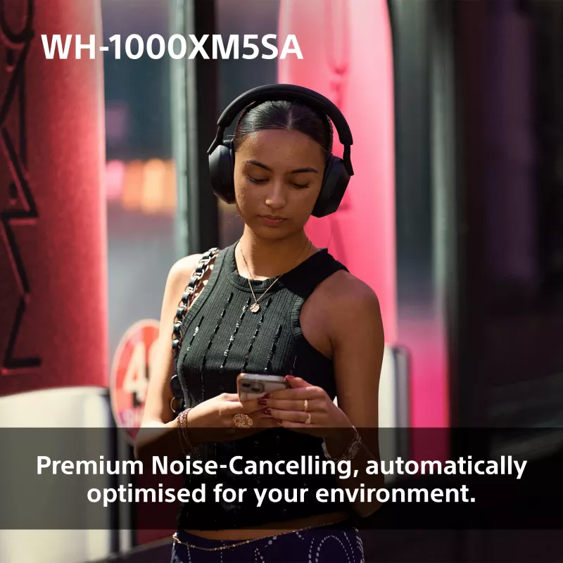Sony WH-1000XM5SA Headset Kabelgebunden & Kabellos Kopfband Musik USB Typ-C Bluetooth Schwarz