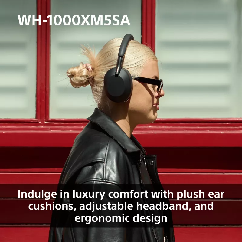 Sony WH-1000XM5SA Headset Kabelgebunden & Kabellos Kopfband Musik USB Typ-C Bluetooth Schwarz