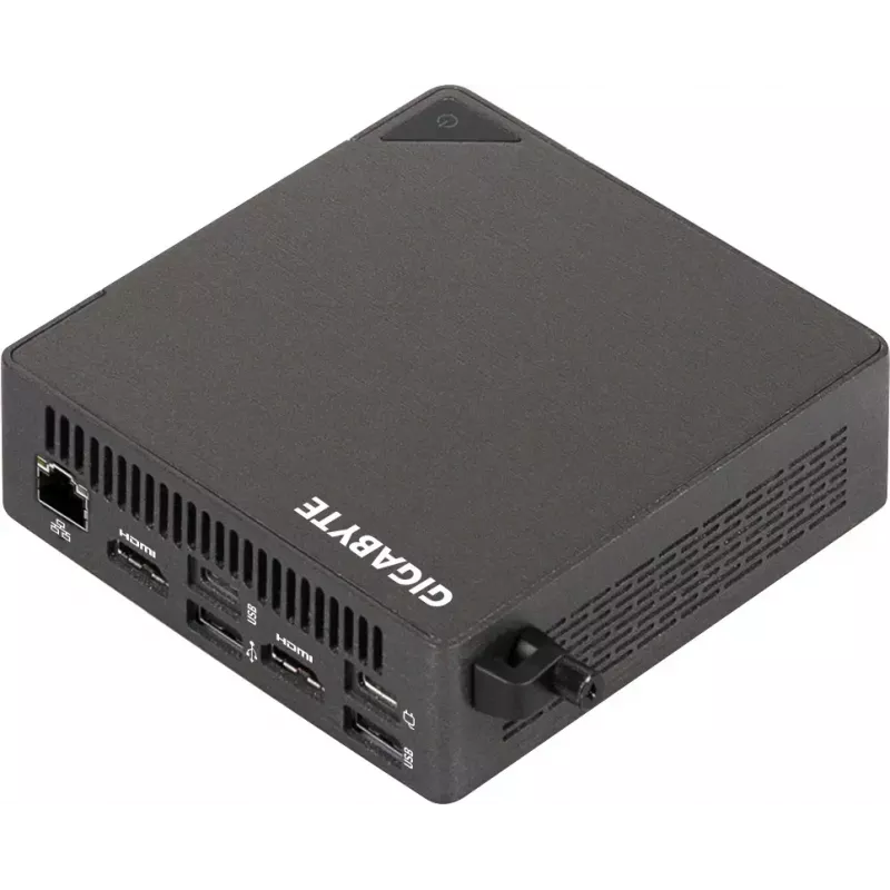 Mini PC Barebone GIGABYTE BRIX Core Ultra 5 225H, 0,46-Liter-Gehäuse, DDR5 SO-DIMM, 2 Speichersteckplätze, bis zu 96 GB, WiFi/BT, 2,5G LAN