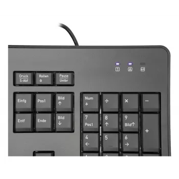 TERRA 1500 Tastatur Maus enthalten Büro USB QWERTZ Deutsch Schwarz