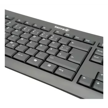 TERRA 1500 Tastatur Maus enthalten Büro USB QWERTZ Deutsch Schwarz