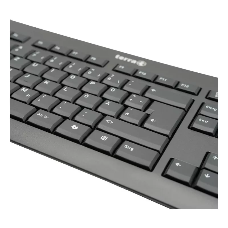 TERRA 1500 Tastatur Maus enthalten Büro USB QWERTZ Deutsch Schwarz