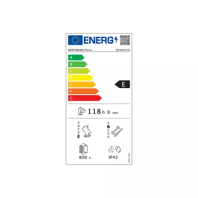 TERRA PAD 1201 4G Mediatek LTE 256 GB 32 cm (12.6 Zoll) 8 GB Wi-Fi 5 (802.11ac) Android 14 Anthrazit