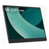 LG 17MT70 Tragbarer Monitor Schwarz, Edelstahl 43,2 cm (17 Zoll) LED 2560 x 1600 Pixel