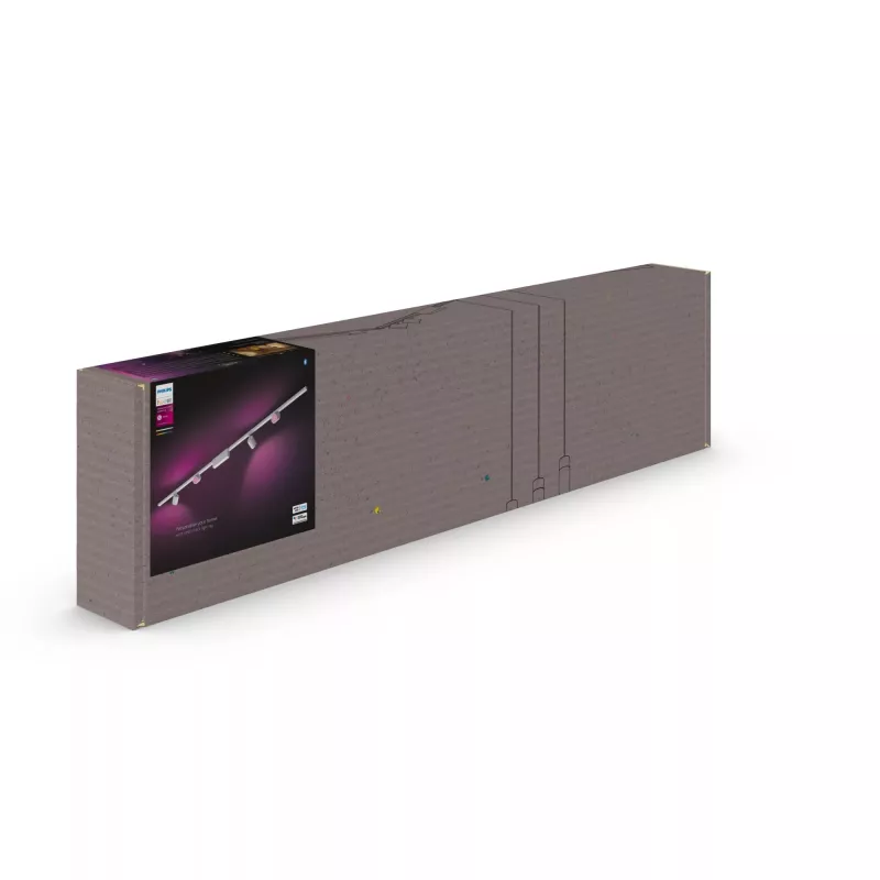 Philips Hue White and colour ambience Perifo gerade ceiling base kit (4 spots)