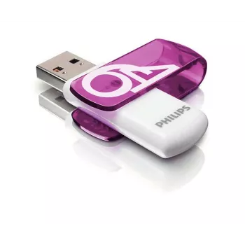 Philips FM64FD05B USB-Flash-Laufwerk 64 GB USB Typ-A 2.0 Lila, Weiß