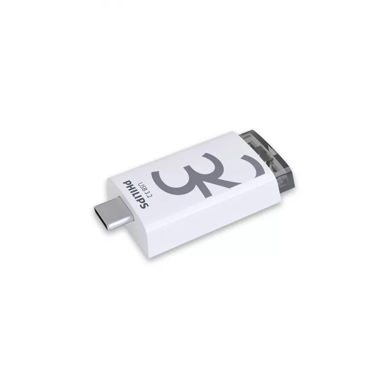 Philips Click USB-Flash-Laufwerk 32 GB USB Type-C 3.2 Gen 1 (3.1 Gen 1) Transparent, Weiß