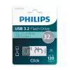 Philips Click USB-Flash-Laufwerk 32 GB USB Type-C 3.2 Gen 1 (3.1 Gen 1) Transparent, Weiß