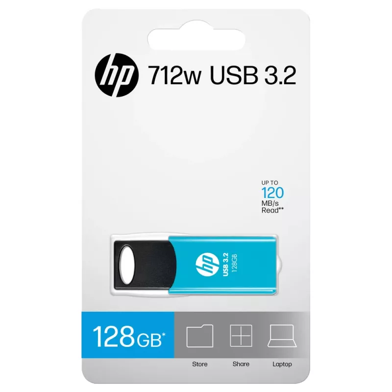 USB flash drive HP 712w 128 GB USB Type-A 3.2 Gen 1 (3.1 Gen 1) Blau Slide