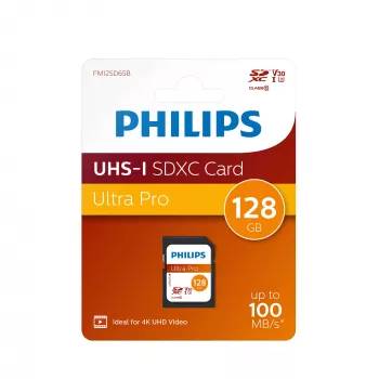 Flash-Speicher Philips 128 GB SDXC UHS-I FM12SD65B