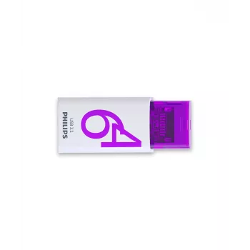 Philips Click USB-Flash-Laufwerk 64 GB USB Type-C 3.2 Gen 1 (3.1 Gen 1) Violett, Weiß