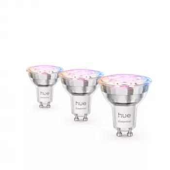 Philips Hue White and colour ambience Essential GU10 – smarter Strahler – 345 lm – 4,7 W – 3er-Pack
