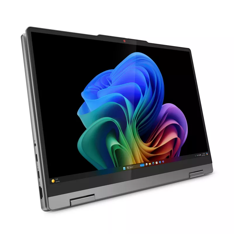 Lenovo IdeaPad 5 2-in-1 14Q8X9 Copilot+ PC Snapdragon X1P-42-100 Hybrid (2-in-1) 35,6 cm (14 Zoll) Touchscreen WUXGA 16 GB LPDDR5x-SDRAM 1 TB SSD Wi-Fi 7 (802.11be) Windows 11 Home Grau