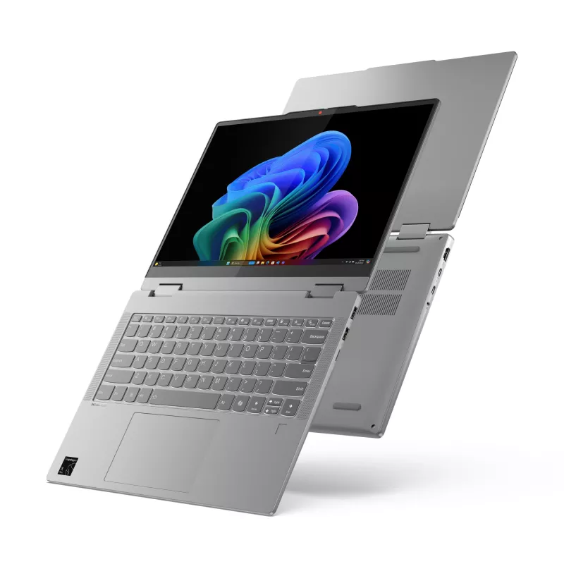 Lenovo IdeaPad 5 2-in-1 14Q8X9 Copilot+ PC Snapdragon X1P-42-100 Hybrid (2-in-1) 35,6 cm (14 Zoll) Touchscreen WUXGA 16 GB LPDDR5x-SDRAM 1 TB SSD Wi-Fi 7 (802.11be) Windows 11 Home Grau