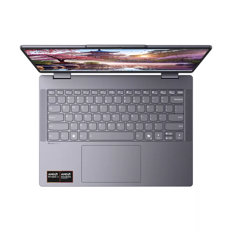 Lenovo IdeaPad 5 2-in-1 14AKP10 Copilot+ PC AMD Ryzen™ AI 7 350 Hybrid (2-in-1) 35,6 cm (14 Zoll) Touchscreen WUXGA 16 GB LPDDR5x-SDRAM 512 GB SSD Wi-Fi 7 (802.11be) Windows 11 Home Grau