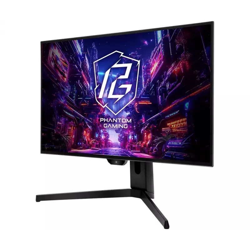Computer Monitor ASRock PGO27QFS 27 Zoll 2560x1440 Quad HD OLED WOLED, 0,03 ms, 275 cd/m², USB‑C, VESA, höhenverstellbar