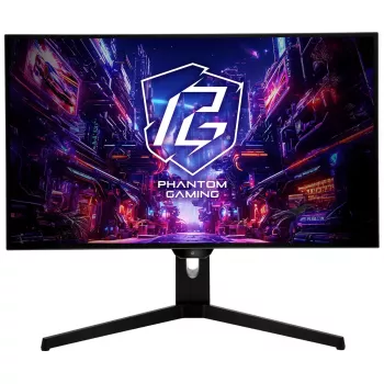Computer Monitor ASRock PGO27QFS 27 Zoll 2560x1440 Quad HD OLED WOLED, 0,03 ms, 275 cd/m², USB‑C, VESA, höhenverstellbar