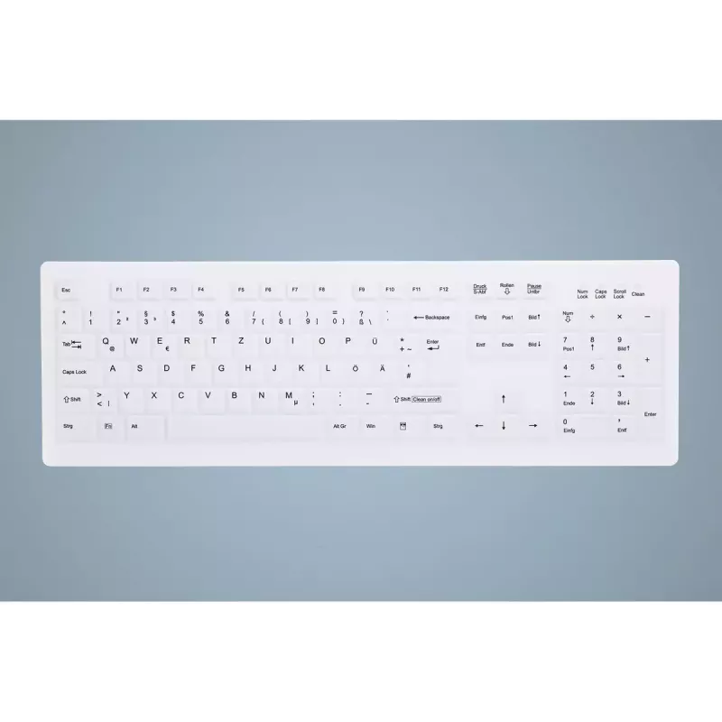 Contour Design Active Key AK-C8100F-U1-W/US Tastatur Medizin USB QWERTY US-Englisch Weiß