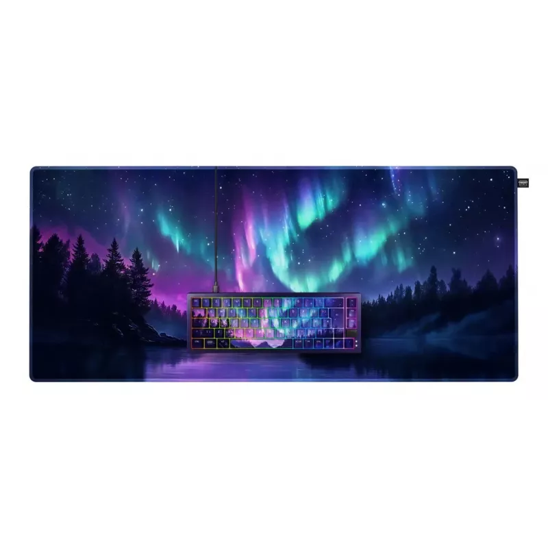 Mechanische Tastatur Cherry NORTHERN LIGHT Bundle 65% QWERTZ Deutsch USB RGB 2 m Kabel mehrfarbig