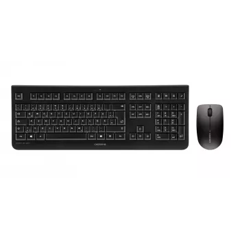 CHERRY DW 3000 Tastatur Maus inklusive Universal RF Wireless AZERTY Belgisch Schwarz