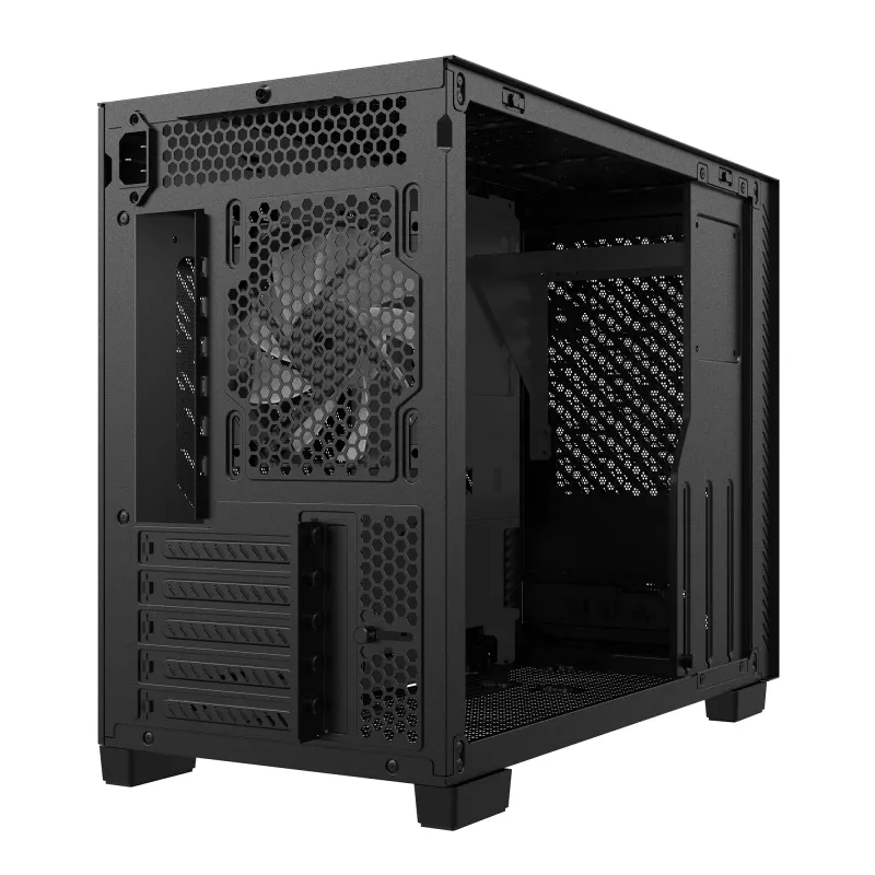 XPG VALOR AIR NANO MID-TOWER CHASSIS - Schwarz, Midi-Tower, PC, Schwarz, micro-ATX, Mini-ITX, SPCC, 17 cm