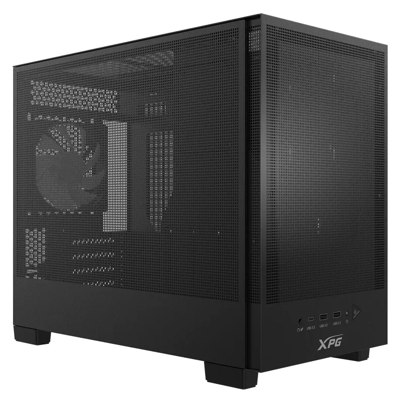 XPG VALOR MESH NANO MID-TOWER-CHASSIS – Schwarz, Midi Tower, PC, Schwarz, micro ATX, Mini-ITX, SPCC, 17 cm