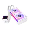 XPG LEVANTE II 240 White, Flüssigkeitskühlsystem, 12 cm, 26,7 Sone, Weiß