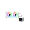XPG LEVANTE II 240 White, Flüssigkeitskühlsystem, 12 cm, 26,7 Sone, Weiß