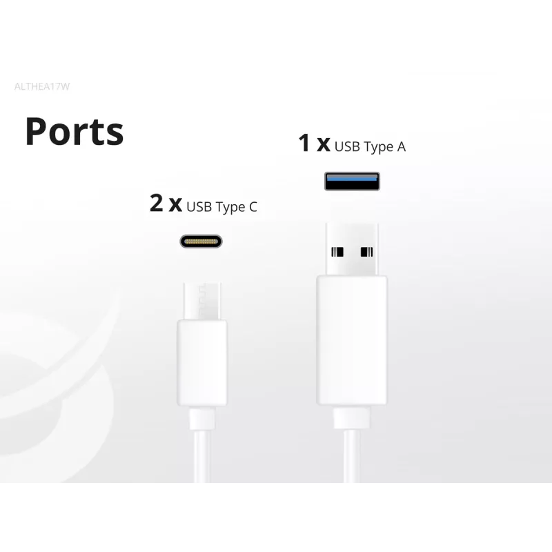 Conceptronic 3-Port 67W GaN USB PD Ladegerät mit USB-C Ladekabel, USB-C x 2, USB-A x 1, QC 3.0, PPS
