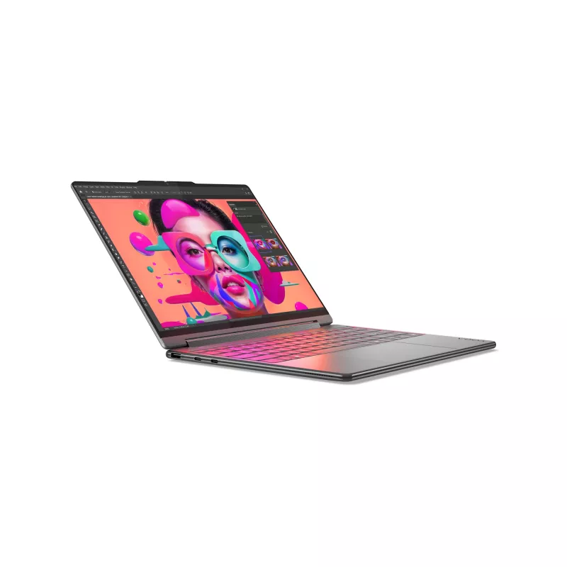 Lenovo Yoga 9 2-in-1 14ILL10 Copilot+ PC Intel Core Ultra 7 258V Hybrid (2-in-1) 35,6 cm (14 Zoll) Touchscreen WQUXGA 32 GB LPDDR5x-SDRAM 1 TB SSD Wi-Fi 7 (802.11be) Windows 11 Home Grau