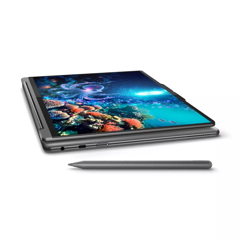 Lenovo Yoga 9 2-in-1 14ILL10 Copilot+ PC Intel Core Ultra 7 258V Hybrid (2-in-1) 35,6 cm (14 Zoll) Touchscreen WQUXGA 32 GB LPDDR5x-SDRAM 1 TB SSD Wi-Fi 7 (802.11be) Windows 11 Home Grau