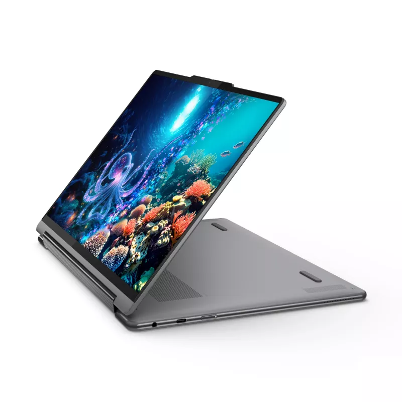 Lenovo Yoga 9 2-in-1 14ILL10 Copilot+ PC Intel Core Ultra 7 258V Hybrid (2-in-1) 35,6 cm (14 Zoll) Touchscreen WQUXGA 32 GB LPDDR5x-SDRAM 1 TB SSD Wi-Fi 7 (802.11be) Windows 11 Home Grau