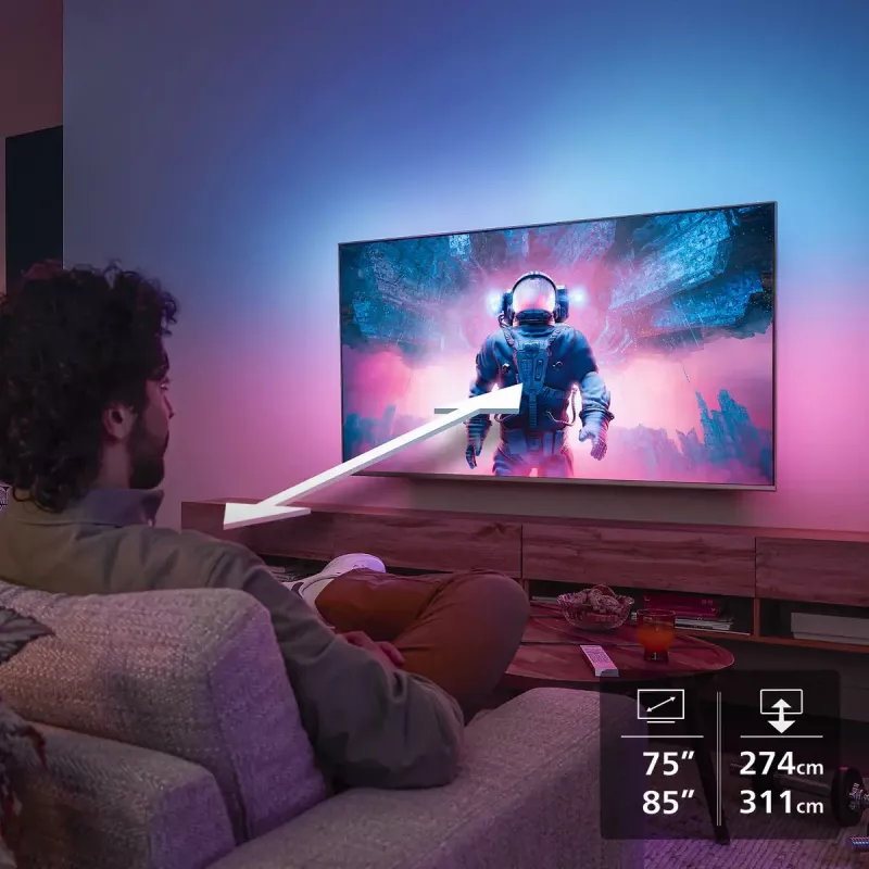 Fernseher Philips 8500 Serie 85PUS8500/12 85 Zoll 4K Ultra HD QLED 3840 x 2160