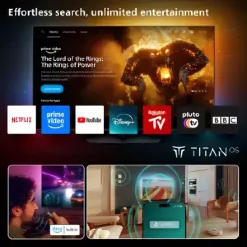 Philips Ambilight 48OLED760/12 TV 121,9 cm (48 Zoll) 4K Ultra HD Smart TV Wi-Fi Grau
