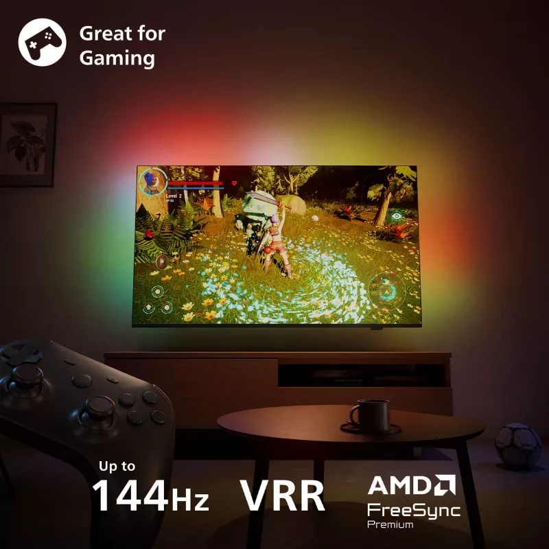 Philips Ambilight 85MLED910/12 65 Zoll 4K Ultra HD QD-Mini LED Fernseher