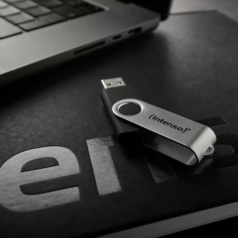 USB-Stick Intenso 128 GB USB-A 3.2 Gen 1x1 schwarz-silber
