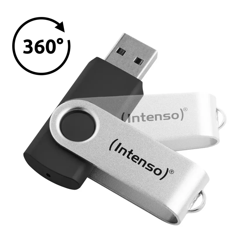 USB-Stick Intenso 128 GB USB-A 3.2 Gen 1x1 schwarz-silber