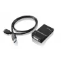 Lenovo USB 3.0 - DVI/VGA USB-Grafikadapter 2048 x 1152 Pixel Schwarz