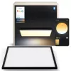 Smarte Deckenleuchte Philips Hue Aurelle Square Panel 600×600 mm, Bluetooth, 220–240V, 48 mm Tiefe, schwarz/weiß