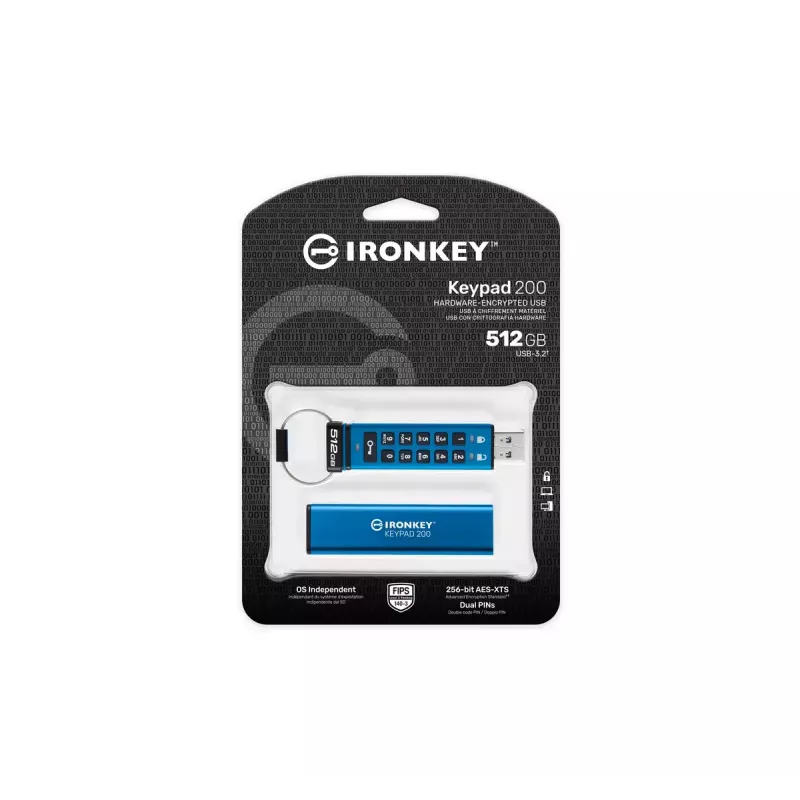 USB-Flash-Laufwerk Kingston Technology 512GB USB Type-A IronKey 200