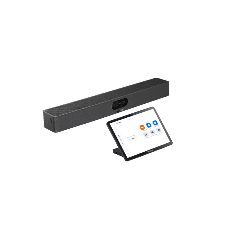 Yealink MeetingBar A25 Video Bar und CTP25 Touch Console Kit Bundle Schwarz 3840 x 2160 Pixel 30 fps