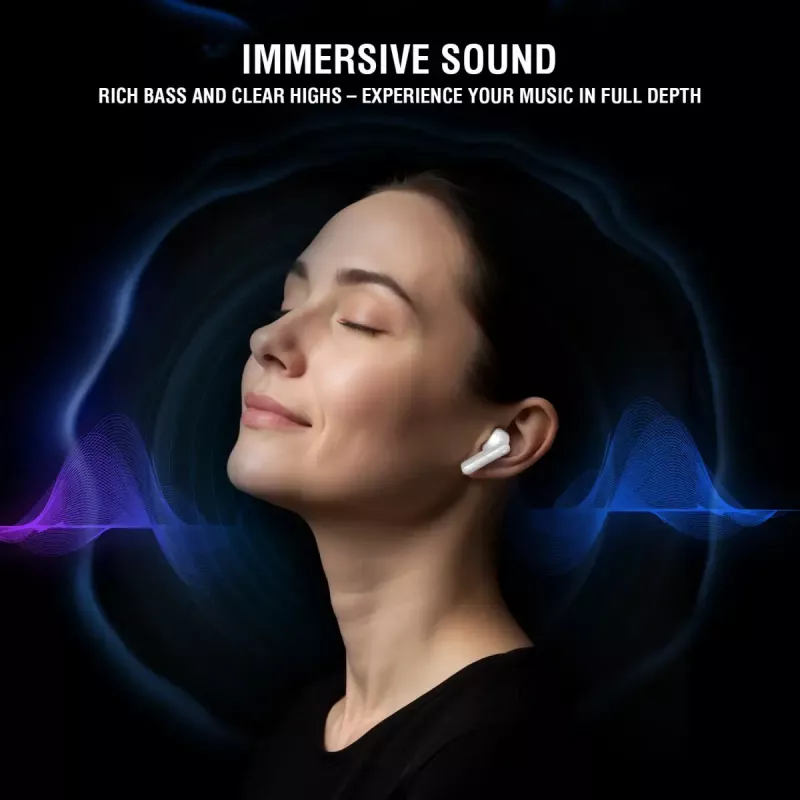 Headset 4smarts SkyBuds Pro ANC True Wireless Stereo TWS In-ear Bluetooth Weiß 10 m Reichweite 40 g
