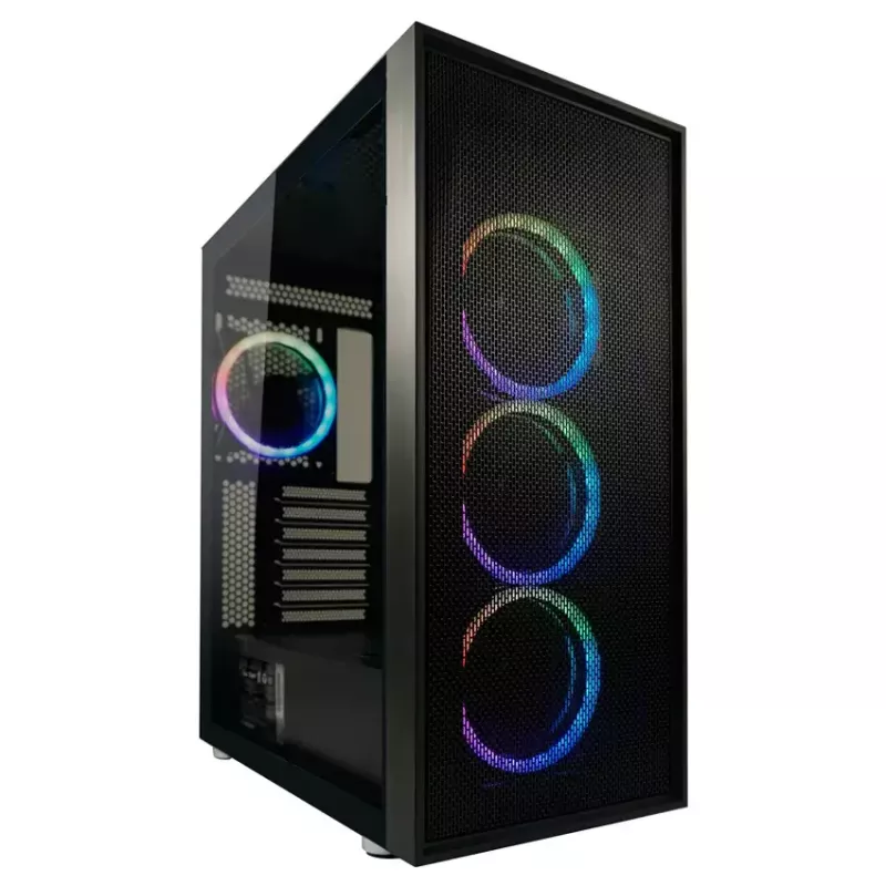 PC-Gehäuse LC-Power Schwarz_Wanderer_X Midi Tower Schwarz