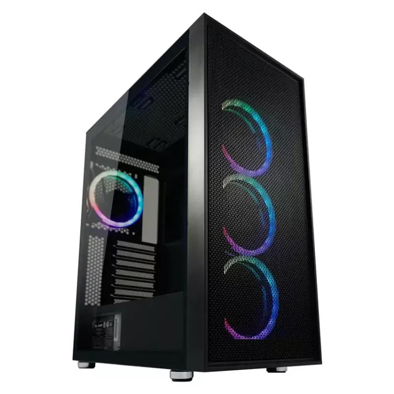 PC-Gehäuse LC-Power Schwarz_Wanderer_X Midi Tower Schwarz