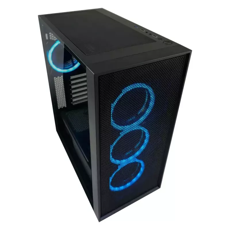PC-Gehäuse LC-Power Schwarz_Wanderer_X Midi Tower Schwarz