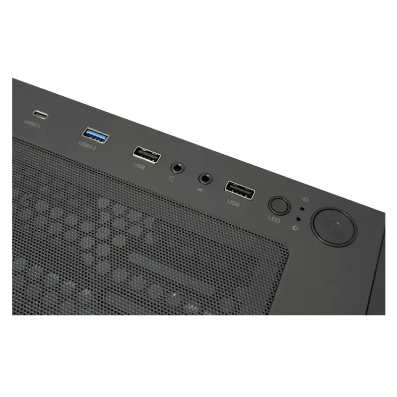 PC-Gehäuse LC-Power Schwarz_Wanderer_X Midi Tower Schwarz