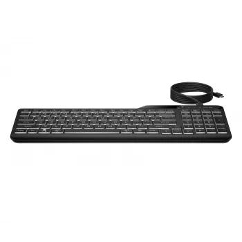 HP 400 Hintergrundbeleuchtete Kabelgebundene Tastatur Vollformat USB Schwarz