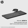 HP 400 Hintergrundbeleuchtete Kabelgebundene Tastatur Vollformat USB Schwarz